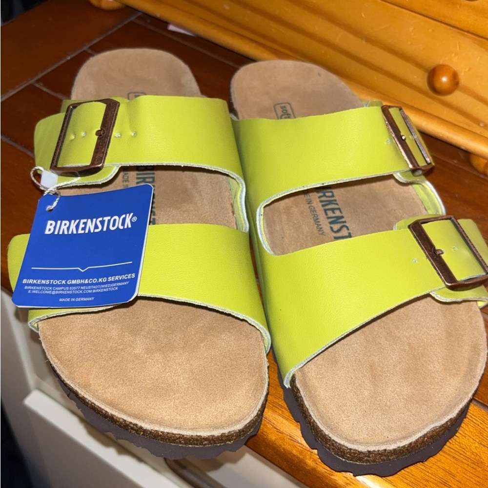 Birkenstock Lime Green Sandals
